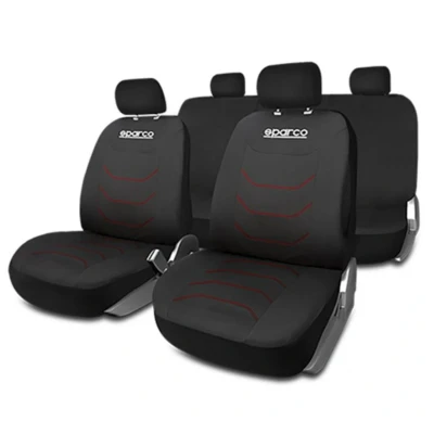 Immagine di SPARCO CORSA SPCS441RD Coprisedile rosso/nero Poliestere anteriore e posteriore