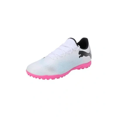 Immagine di Puma Future PLAY TT Scarpe da calcetto con tacchetti, Uomo, Taglia: 44.5, White/black/poison pink Finta pelle di alta qualità
