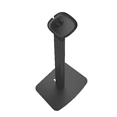 Immagine di PureMounts® Supporto per altoparlanti regolabile in altezza SONOS ONE®, ONE SL®, capacità di carico 3 kg, distanza dalla parete 25 cm, acciaio e alluminio, nero
