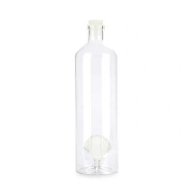 Immagine di Balvi Bottiglia Atlantic Shell Colore Bianco Fatta a Mano in Vetro borosilicato 30 cm