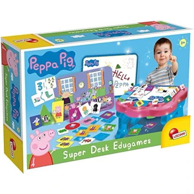 Immagine di Liscianigiochi 100683.602_s Peppa Pig Super Desk Edugames, Multicolore, 89208