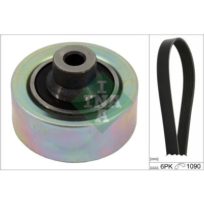 Immagine di INA 529 0403 10 Kit cinghie Poly V Controllare corsa libera generatore ed ev. sostituire, Attrezzi speciali necessari per montaggio