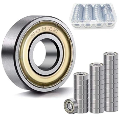 Immagine di WZYTEU 32 Pezzi Cuscinetti, 608zz Cuscinetto per Pattini, Skateboard, Doppia Schermati, con 1Cassetta di Plastica(8mmx22mmx7mm, Argento)