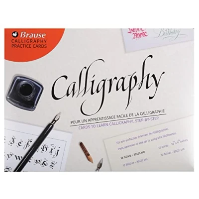 Immagine di Brause 194B Kit apprendimento della calligrafia, include 10 fogli di 9 alfabeti diversi + 2 schede esempi