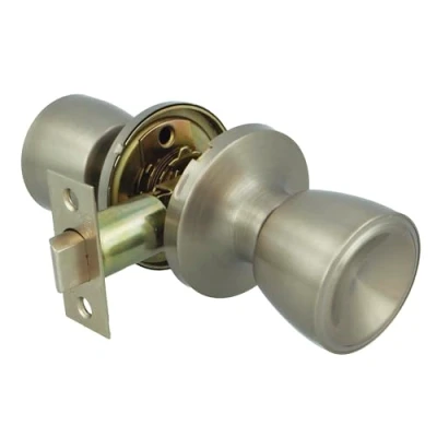 Immagine di Amig Set di Pomelli a Sfera per Porte Interne Ottone Serratura d&#039;Ingresso 60/70mm Include Viti Fissaggio in Legno da 35 45mm Quadrante Quadrato Argento Opaco