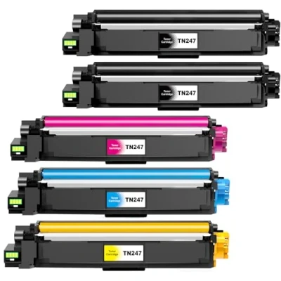 Immagine di colorfly TN247 toner Compatibile per Brother TN243 Multipack DC PL3550CDW DCP L3550CDW MFC L3730CDN HL L3210CW L3770CDW L3230CDW L3750CDW (5 Pezzi)