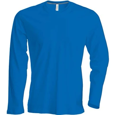 Immagine di Kariban, Maglia da uomo a maniche lunghe, scollo rotondo, leggermente attillata Royal Medium