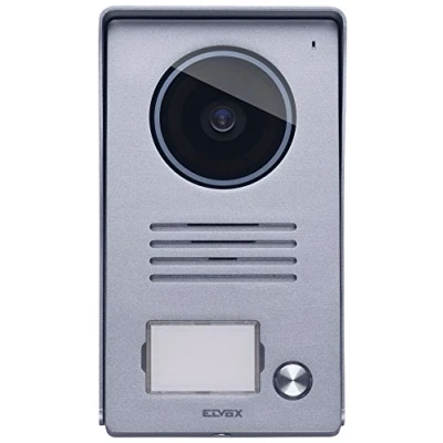 Immagine di Vimar 40921.P1 Targa esterna audio/video in alluminio, per videocitofono vivavoce a colori LCD 7in con cornice parapioggia, 1 pulsante, installazione parete