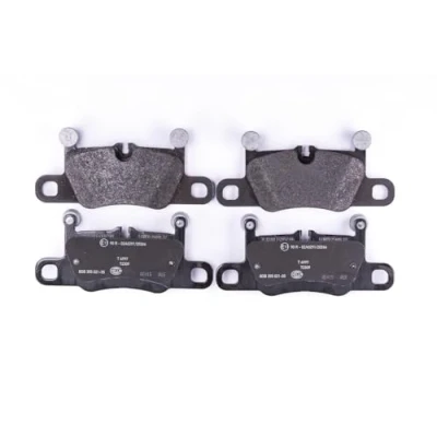 Immagine di HELLA 8DB 355 021 351 Kit pastiglie freno Predisposto per contatto segnalazione usura con contrappesi PORSCHE: 911 Coupe, Cayenne