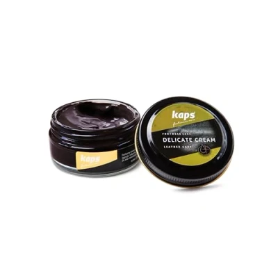Immagine di Kaps Crema per la Cura delle Scarpe, Intensiva e Nutrimento Pelle, Delicate, 70 Colori (150 Mogano)