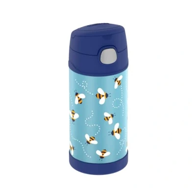 Immagine di Thermos Funtainer Bottiglia con cannuccia a forma di api, 0,35 l