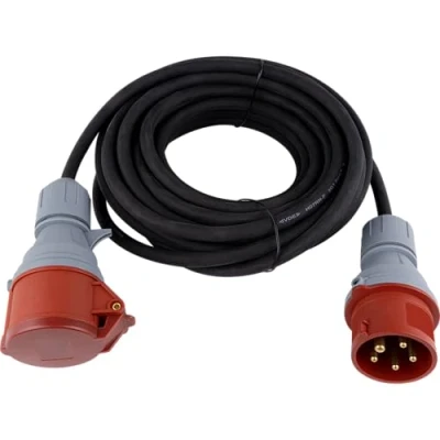 Immagine di 006310 Alimentazione Prolunga 16 A Nero 10.00 m H07RN F 5G 1,5 mm²