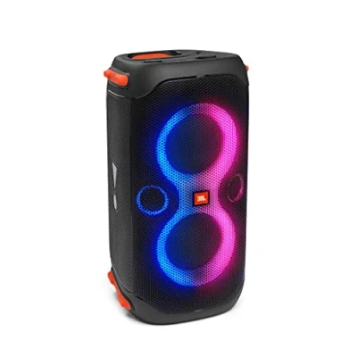 Immagine di JBL PartyBox 110 Speaker Wireless Bluetooth Portatile con Effetti di Luce, Cassa Altoparlante Impermeabile IPX4 per Microfono e Chitarra, USB, fino a 12 h Autonomia, Nero
