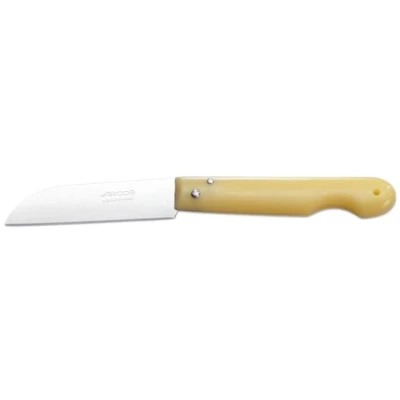 Immagine di Arcos Lame Professionali Coltello Tascabile Lama Acciaio Inossidabile Nitrum 85 mm Manico Polipropilene Colore Marrone