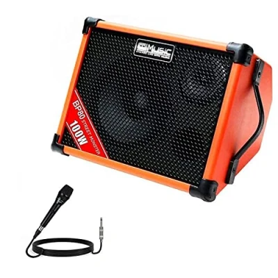 Immagine di Coolmusic BP80 Combo per chitarra Altoparlante Bluetooth portatile da 100 W, 6 ingressi, 3 bande EQ Ottimo acustica