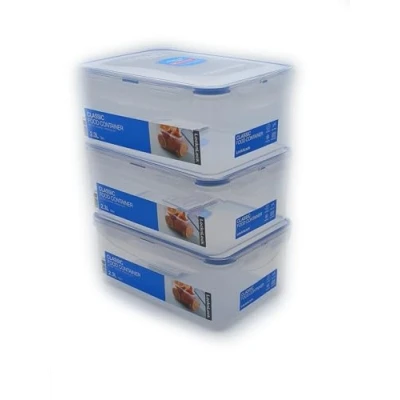 Immagine di Lock&amp;Lock contenitore salvafreschezza, multifunzione, per farina, contenuto: 2,3 litri, lavabile in lavastoviglie, set da 3
