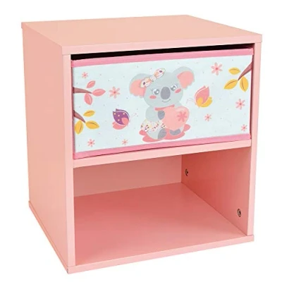 Immagine di Fun House 713301 Cally Mimi Koala Chevet/Table de Nuit avec tiroir H.36 X L. 33 P. 30 CM pour Enfant Comodino con cassetto Bambini, Legno ingegnerizzato, PM