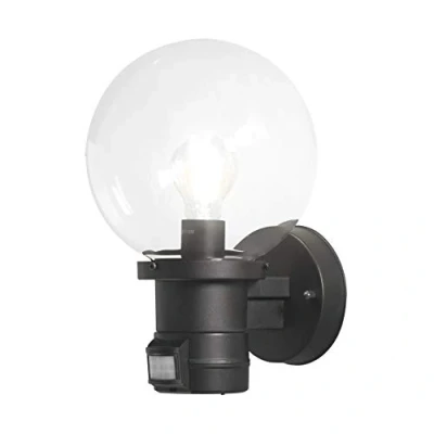Immagine di Konstsmide Nemi Move 7321 750 Lampada da parete per esterni con rilevatore di movimento a risparmio energetico, LED (monocolore) E27 60 W Nero