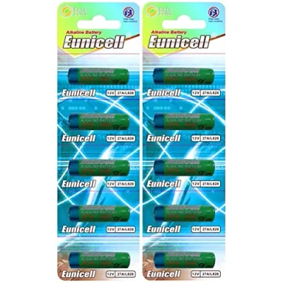 Immagine di 10 x 27A 12V MN27, A27, V27GA, L828, GP27A ( batterie sfuse) Eunicell