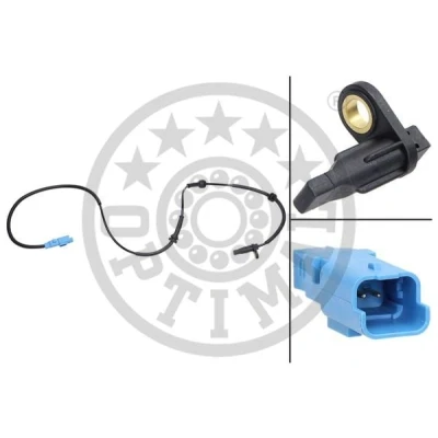 Immagine di OPTIMAL 06 S129 Sensore ABS Assale anteriore Dx attivo 1060 CITROËN: C3 I Hatchback, C2 Pluriel, PEUGEOT: 1007 Hatchback