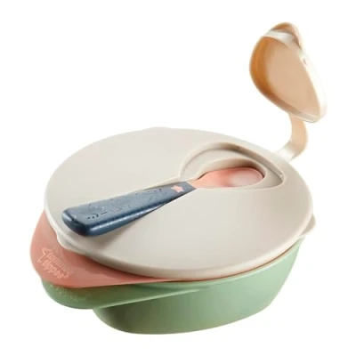 Immagine di Tommee Tippee Explora Ciotola Svezzamento C/Coperchio, Colori Assortiti, 2 Pezzi, 7.5 x 17 14.5 cm 92 grammi