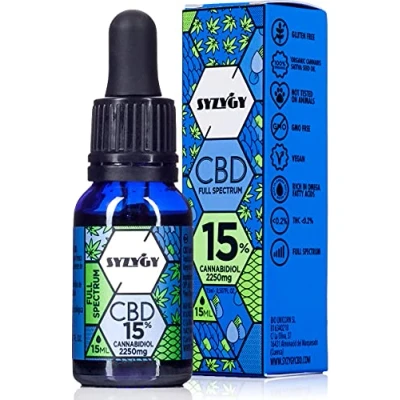 Immagine di Autentico Olio CBD 15% Full Spectrum 15 ml 2250 mg di Cannabidiolo Canapa arricchito con 600 gocce Hemp Oil a Spettro Completo