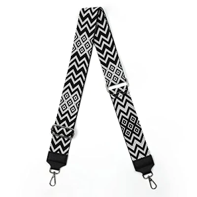Immagine di AiQInu Tracolla per Borsa, Ampia Regolabile da 80 a 140 cm Extra lungo,3.8cm Larga Ricambio Cinghia Borsa Tracolla, del Crossbody, Borse Fai Te