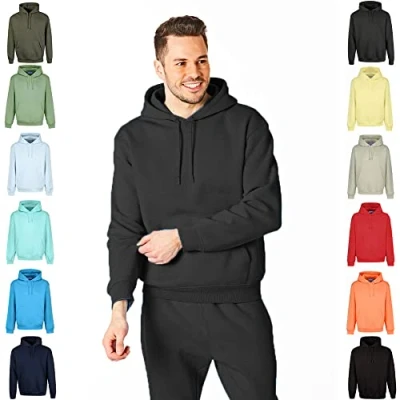 Immagine di RIPT Performance RCSWT763 Uomo con Cappuccio Soft Touch Loungewear Felpa Top, Carbone, L