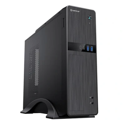 Immagine di UNYKAck Custodia per computer Micro ATX UK2011, con alimentatore 450 W, due connettori USB 3.0 e di tipo C (USB 2.0)