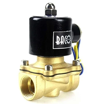 Immagine di BACOENG DC 24V 3/4&quot; Elettrico elettrovalvola Ottone Solenoid Valve per Acqua Aria Olio NC