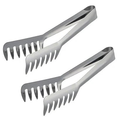 Immagine di Virsus Pinza da Cucina per spaghetti 3913, lunghezza 24 cm, Molla in Acciaio Inox, Lavabile Lavastoviglie, Buffet e servire pasta, spaghetti, insalata (2)