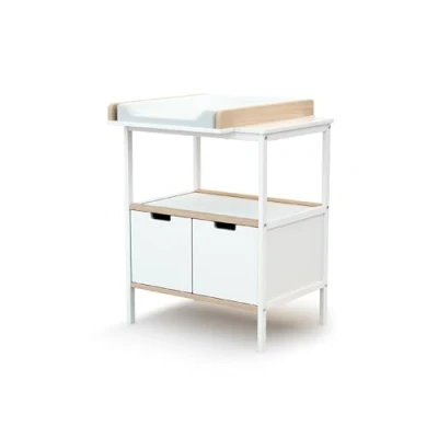 Immagine di AT4 Mobile fasciatoio ESSENTIEL, bianco/faggio non trattato