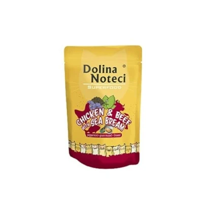 Immagine di Cibo umido per gatti DNP Sp. z o o. Dolina Noteci Superfood KOT Kura, Wołowina Sasz.85G / 10