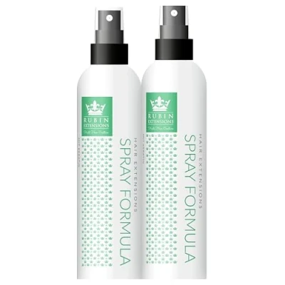 Immagine di Rubin Extensions extension spray per capelli in 2 fasi, confezione da pezzi, formulate con cheratina capelli, parrucche e parrucche, 200 ml, made Germany