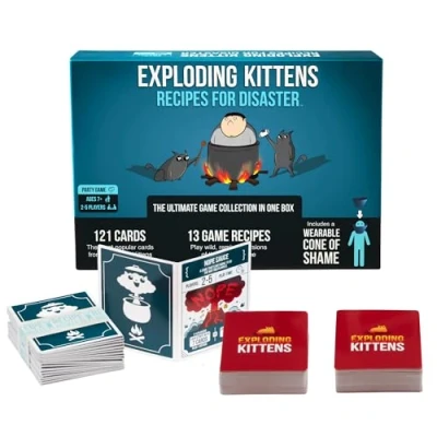 Immagine di Recipes for Disaster Deluxe Game Set by Exploding Kittens Card Games Adults Teens &amp; Kids, 2 5 Players, Age: 7+, (Edizione Inglese)
