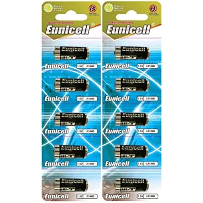 Immagine di Eunicell 10 batterie alcaline LR1 / N/Lady 1,5 V (2 blister da 5 batterie) AM5, UM5 4001, 4901, MX9100, 910A