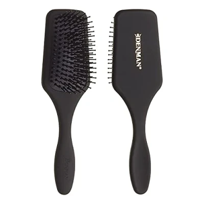 Immagine di Denman (Black) Mini Paddle Cushion Hair Brush For Blow Drying, Detangling &amp; On the Go Travel Comfortable Styling, Straightening Smoothing Women and Men, D84