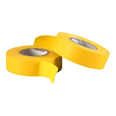 Immagine di GOCABLETIES Nastro isolante giallo 19 mm x 20 m Robusto ed autoadesivo Per proteggere, unire e riparare cavi 2 rotoli
