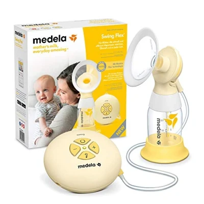 Immagine di Medela Swing Flex Tiralatte Elettrico Singolo, Design Compatto e Portatile, con Coppe PersonalFit Tecnologia 2 Phase Expression
