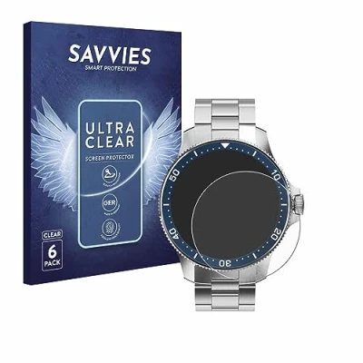 Immagine di savvies (6 Pezzi Pellicola Protettiva per Withings ScanWatch Horizon (43 mm) Protezione Schermo Trasparente