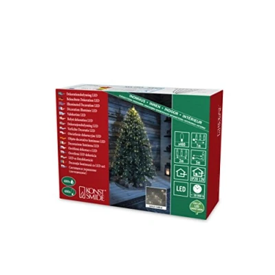 Immagine di Konstsmide 6382 180 Orpelli a LED Gocce Bianco caldo (monocolore) Trasparente