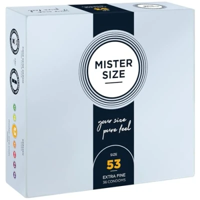 Immagine di Preservativi Pure Feel 53 mm Mister Size Confezione da 36
