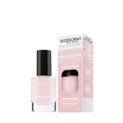 Immagine di Deborah Milano Professional Smalto Curativo per Unghie Corte e Deboli, Trattamento Rinforzante, Dona più forti dall’aspetto sano, 9.5 ml