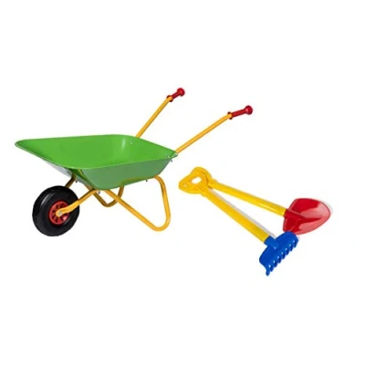 Immagine di Carriola Rolly Toys, set con pala e rastrello (carriola in metallo capacità di carico 25 kg a partire da 2 anni mezzo) 272846
