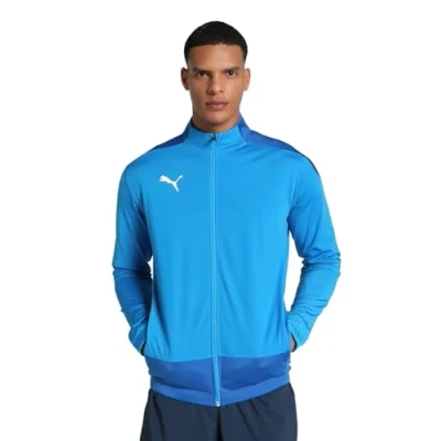 Immagine di Puma Teamgoal Giacca sportiva, Uomo, Taglia: XL, Electric blue lemonade/team power