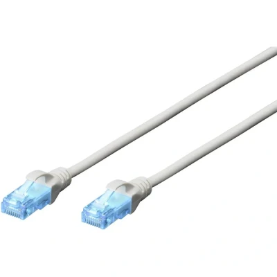 Immagine di Digitus DK 1511 250 RJ45 cavo di rete, patch CAT 5e U/UTP 25.00 m Grigio coppie intrecciate 1 pz.
