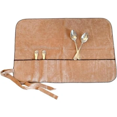 Immagine di Hagerty Silver Guard Cutlery Roll custodia per posate d&#039;argento e placcate 48x32 cm I Pratica antiossidante Portaposate da 12 cucchiaini caffè