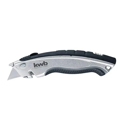 Immagine di kwb PROFI Coltello con taglierina cordone 013320 (4 lame trapezoidali, ritrattatura automatica della lama, alloggiamento in metallo), 60 x 19