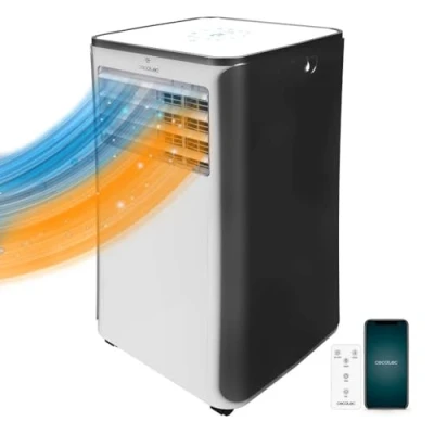 Immagine di Cecotec Aria Condizionata Portatile con Telecomando, Wifi e Pompa di Calore ForceClima 9500 Soundless Heating Connected. 9000 BTU, Display LED, 5 modalità, Copertura 20 m2