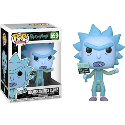 Immagine di Funko Pop!. Animation: Rick Sanchez &amp; Morty Hologram Clone Collectible Figure Figura in Vinile da Collezione Idea Regalo Merchandising Ufficiale TV Fans